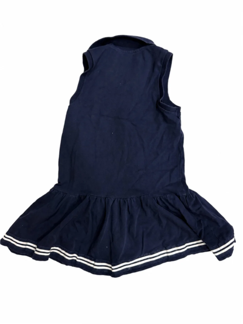 Girls Ralph Lauren Navy Polo Dress, Size 6X, White Accents